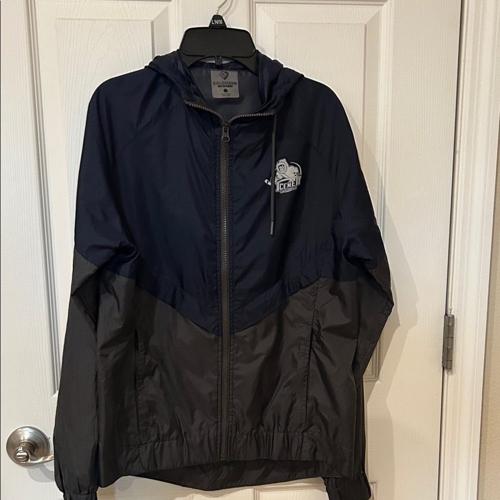 Jacksonville Icemen hockey ECHL Colosseum women’s Navy and Black Windbreaker